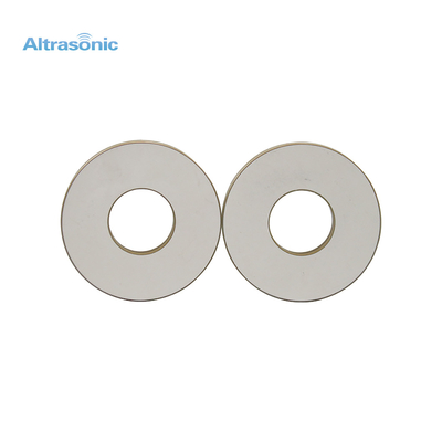 Transducteur ultrasonique en céramique piézo-électrique de millimètre Ring For 20KHhz du diamètre 50 de la fréquence de résonance 20-200kHz